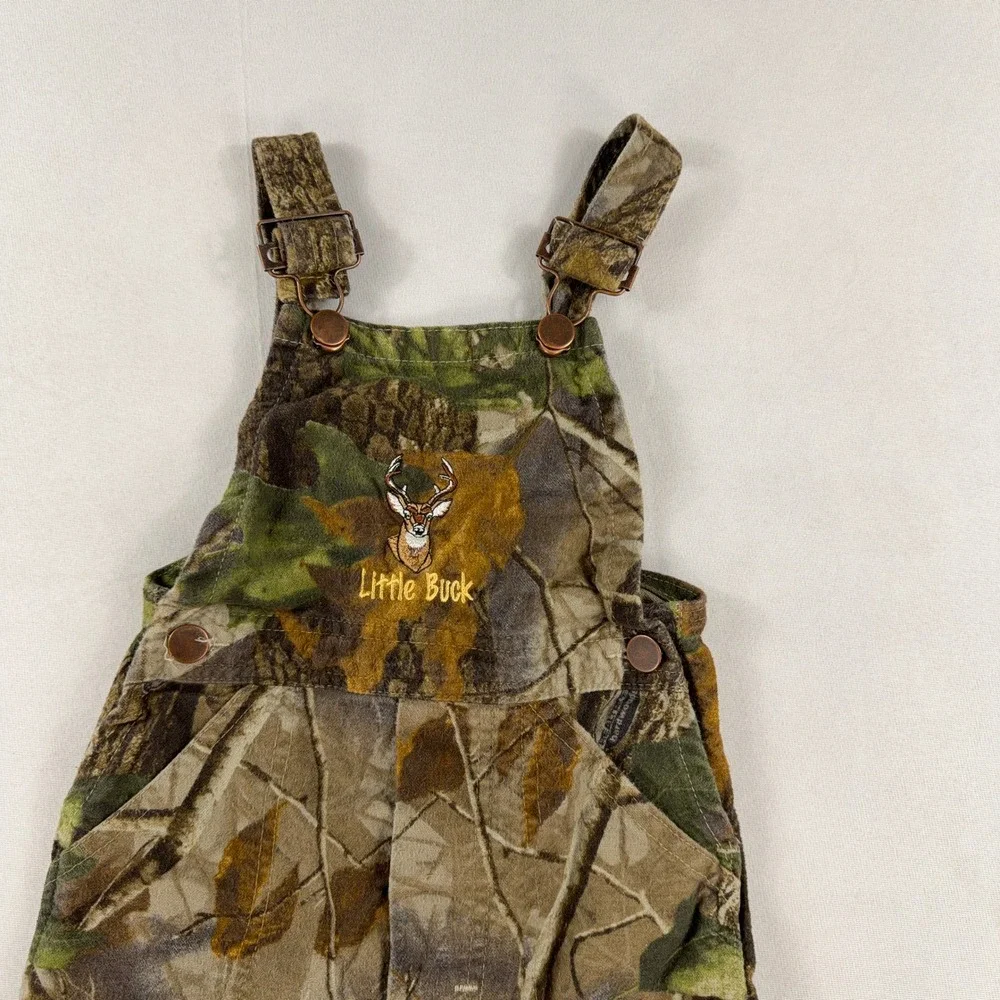 J. Tuohy's‎ Overalls Kids Camo Embroidered Little Buck Hunting Bibs No Size